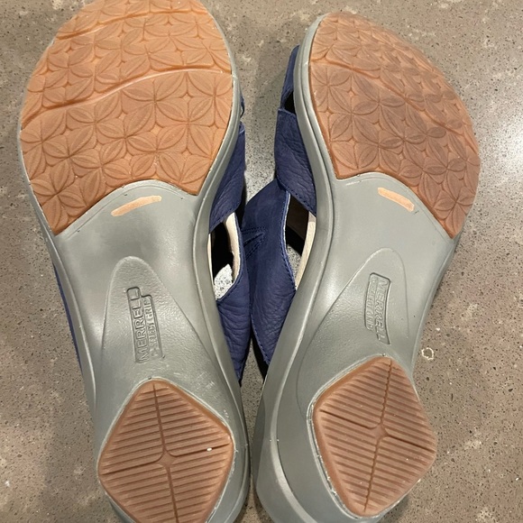 Navy Merrell Wedge Sandals - Picture 6 of 7